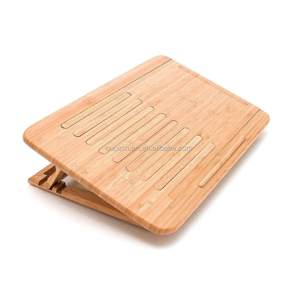 2015 new and original design Bamboo Expandable and Adjustable Laptop Stand folding laptop desk wholesale