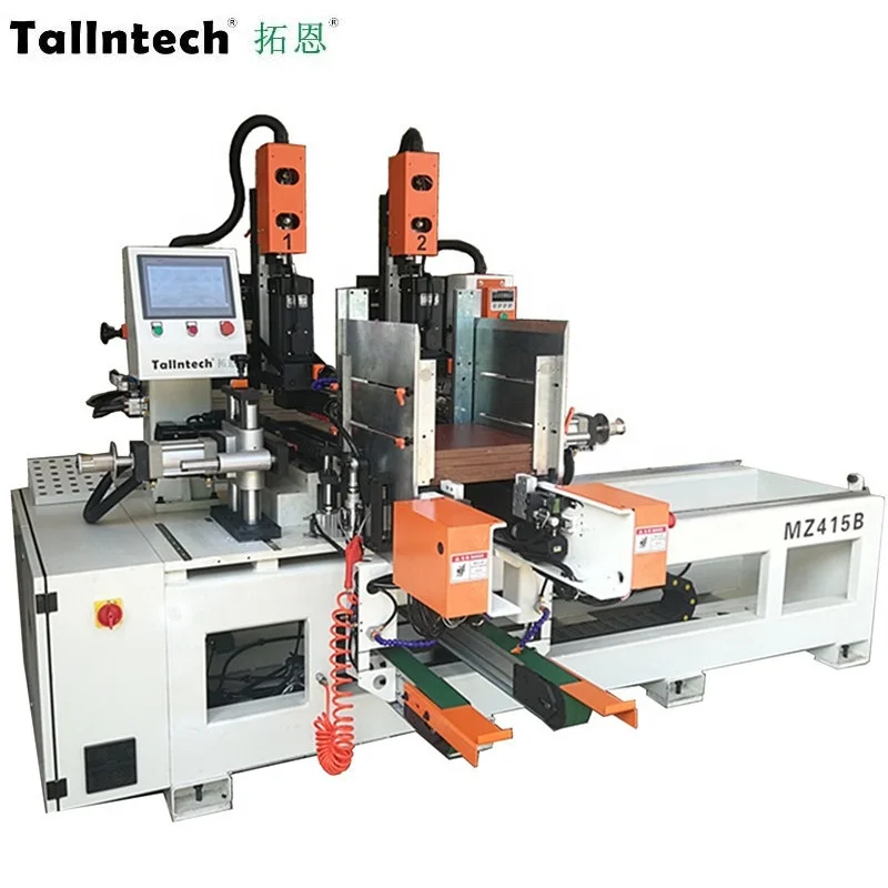 
auto feeding and back double end CNC drilling machine 22-25pcs/min 30-400mm working width 