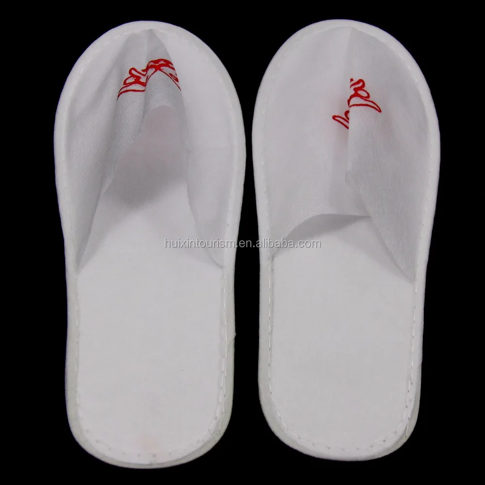 
Affordable hotel white nonwoven disposable slipper 
