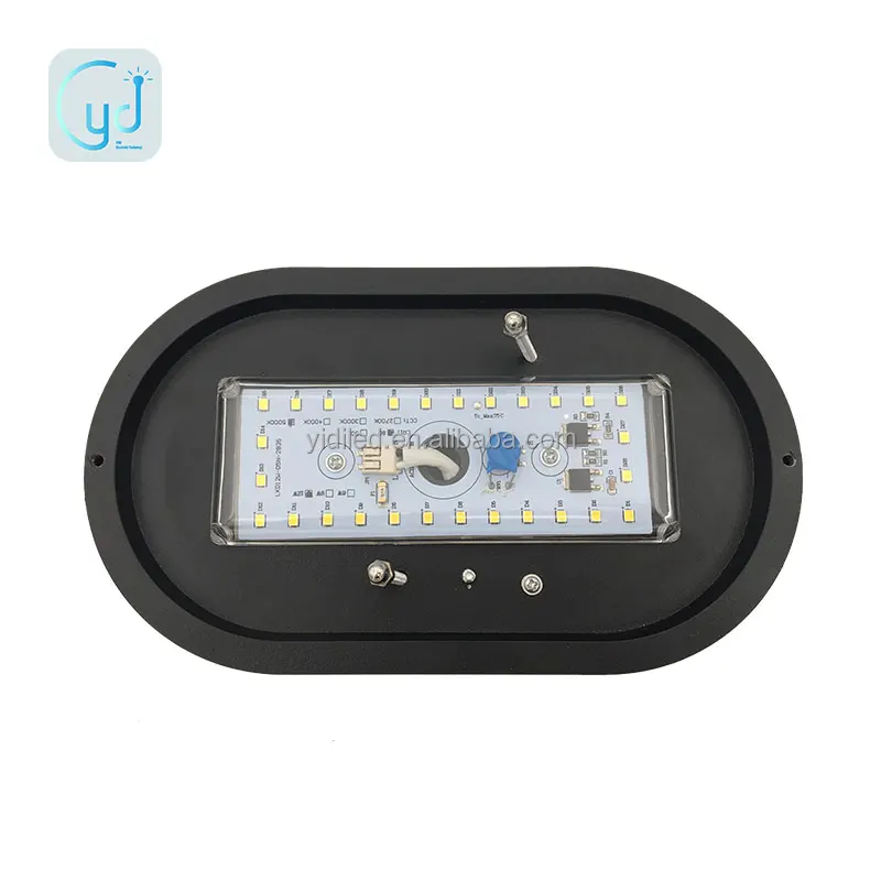 Стеклянная Алюминиевая овальная Водонепроницаемая светодиодная перегородка