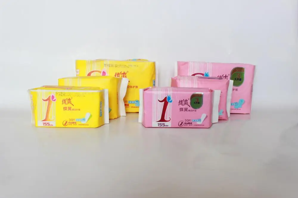 
OEM Disposable Wholesale Brand Name Herbal Panty Liner, Sanitary napkins , menstrual pads 