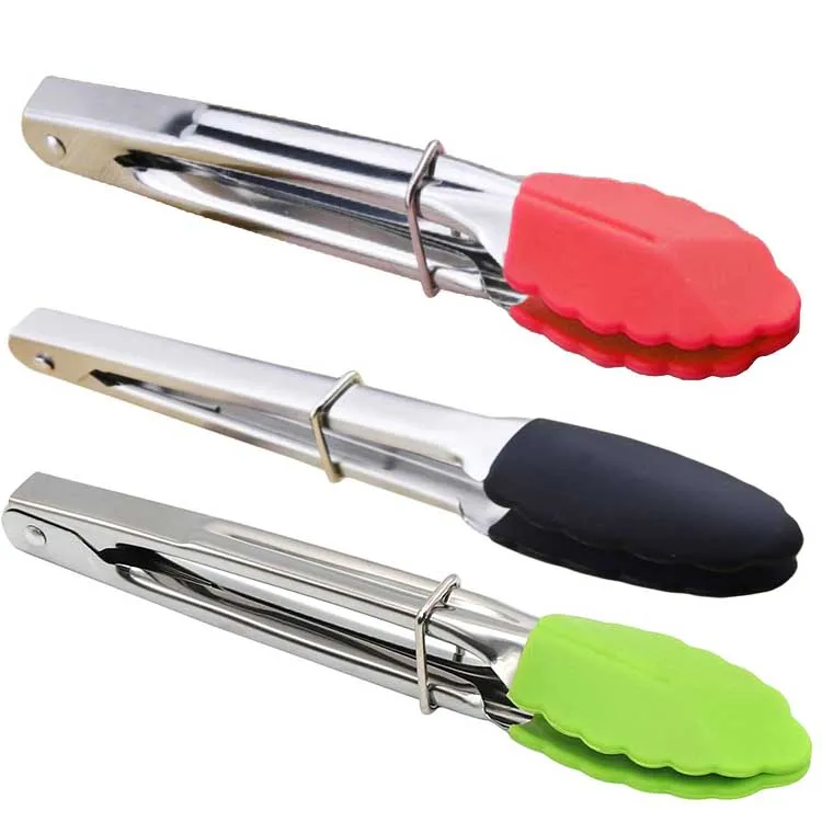 
Barbeque Grilling Tools 7 Inch Mini Stainless Steel Tongs With Silicone Tips Barbeque Grilling Tools 7 Inch Mini Stainless Steel Tongs With Silicone Tips&nbsp;