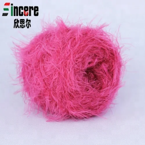 
Factory Price 1/4NM feather yarn 100%nylon yarn knitting yarn for customs 