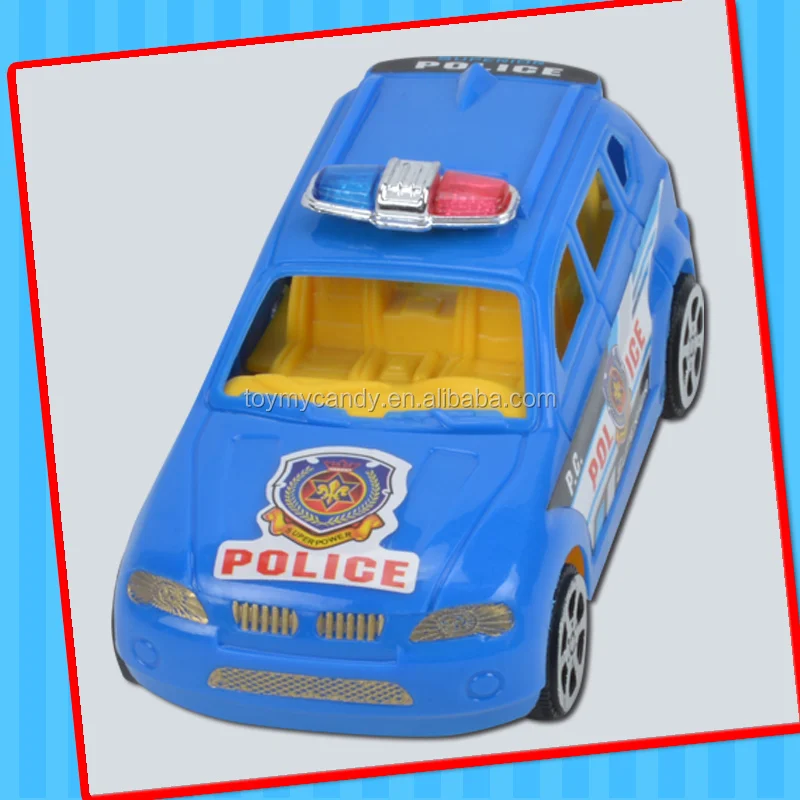 Popular plastic toy candy of small car toys with candy inside 2017 promotion toys for boy