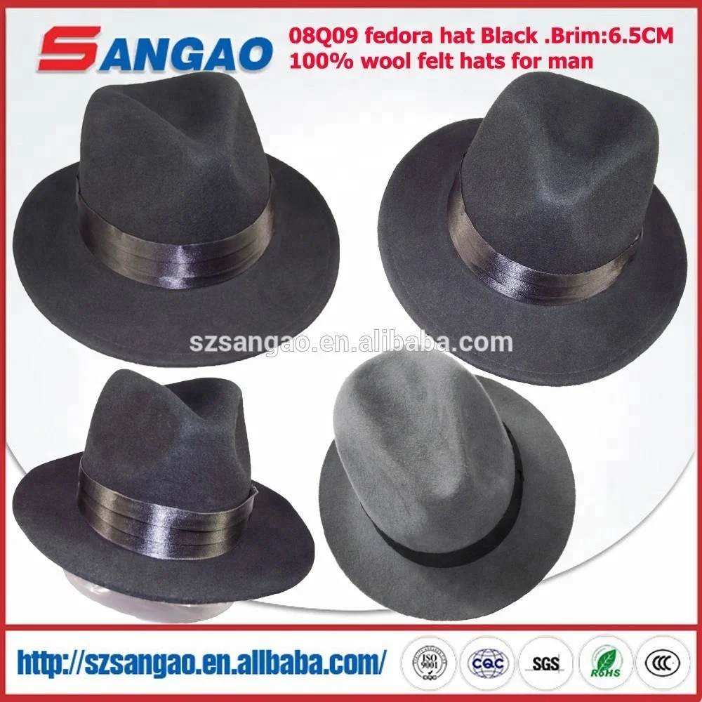 
wholesale Men wide brim fedora hat 