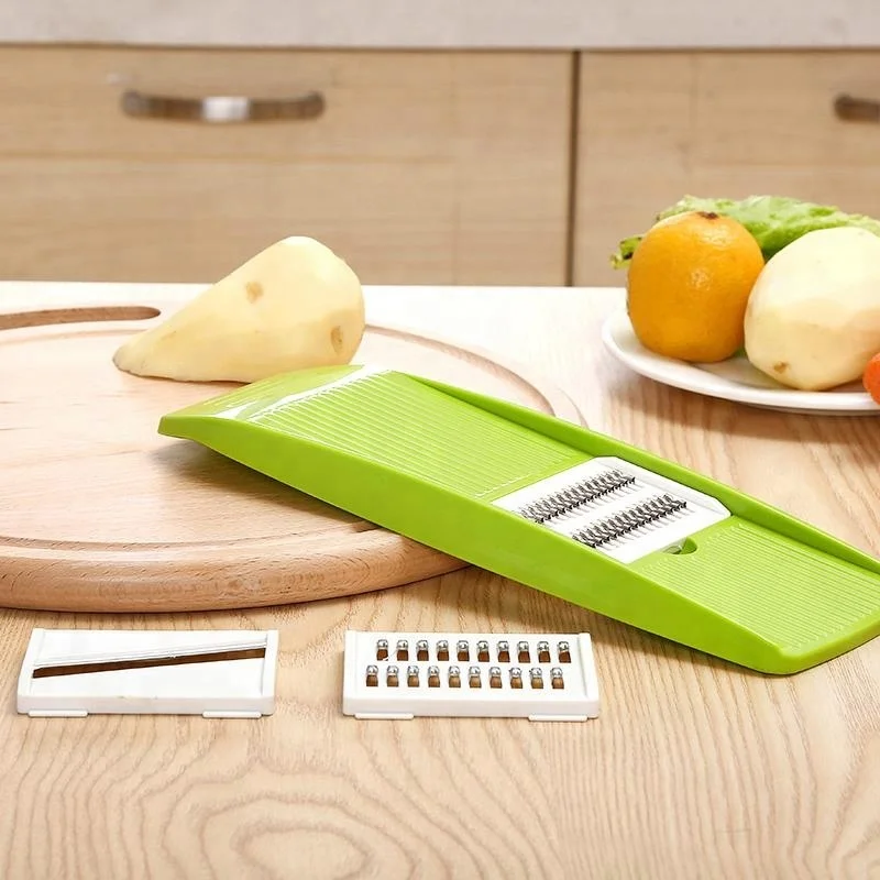Household Kitchen Hand Plastic Mandoline Potato Vegetable Slicer