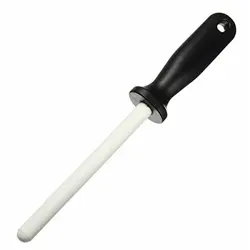Ceramic knife sharpener, Sharpening Ceramic Rod with ABS Handle Honing Knife Sharpener for Knives