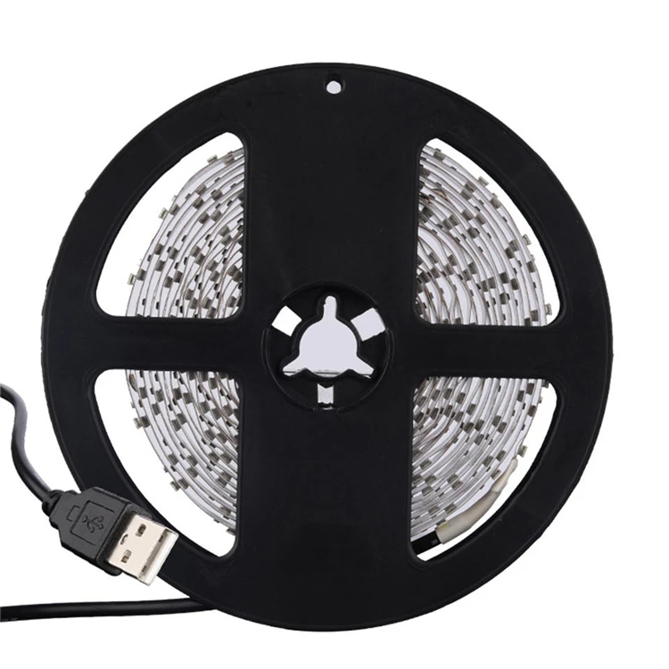 3528 5V USB white light 60led/m strip with self adhesive backing tape usb powered led TV PC backlight strip light with usb cable
