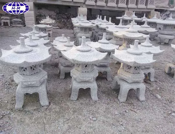
China grey granite japanese style garden stone lantern  (60472530813)