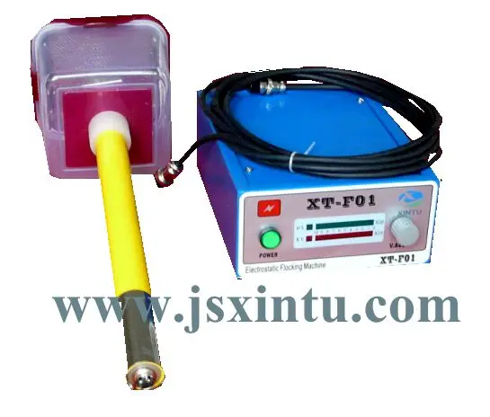 нейлона стадо электростатического портативный стекаются машины xt-f01