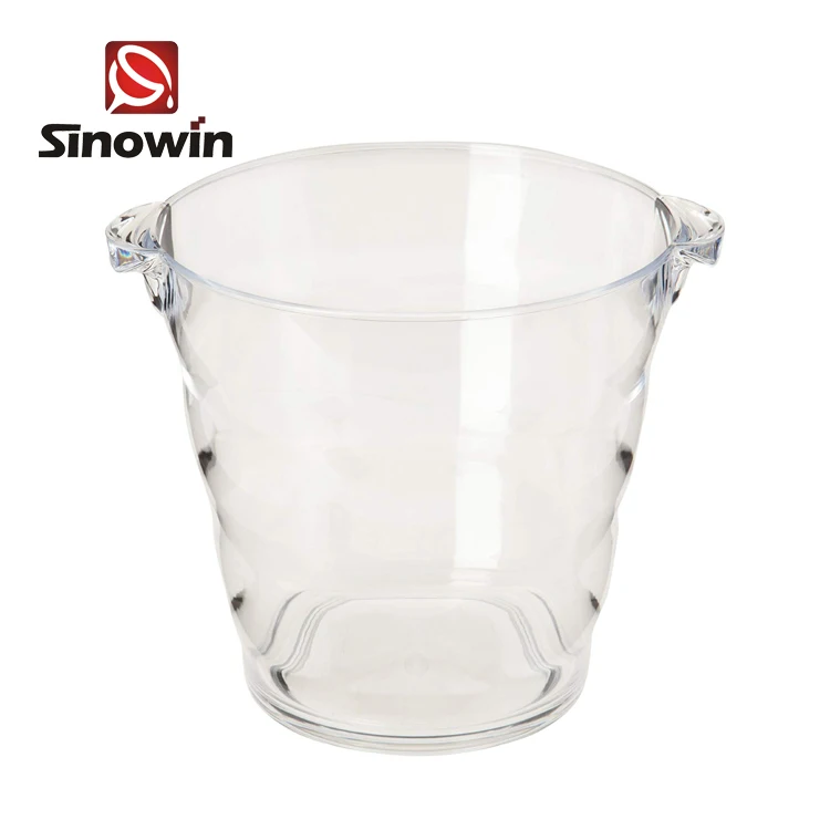 Оптовая продажа Лидер продаж ведерко из акрила изолированные прочные круглая ручка ведра для льда