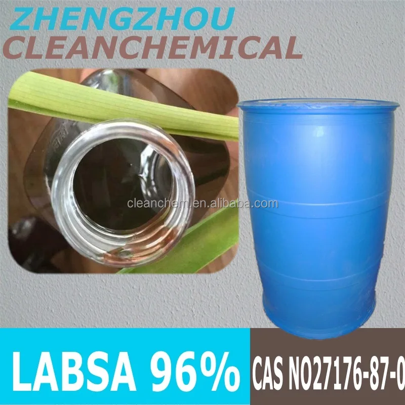 CAS No 27176-87-0 labsa hs code 34021100 linear alkyl benzene sulphonic acid 96%