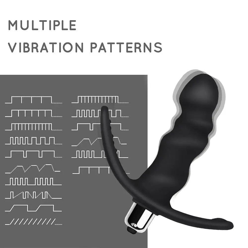 Заводская цена, секс-игрушки, вибратор для мужчин, 16 скоростей вибрации, Водонепроницаемая силиконовая Анальная пробка