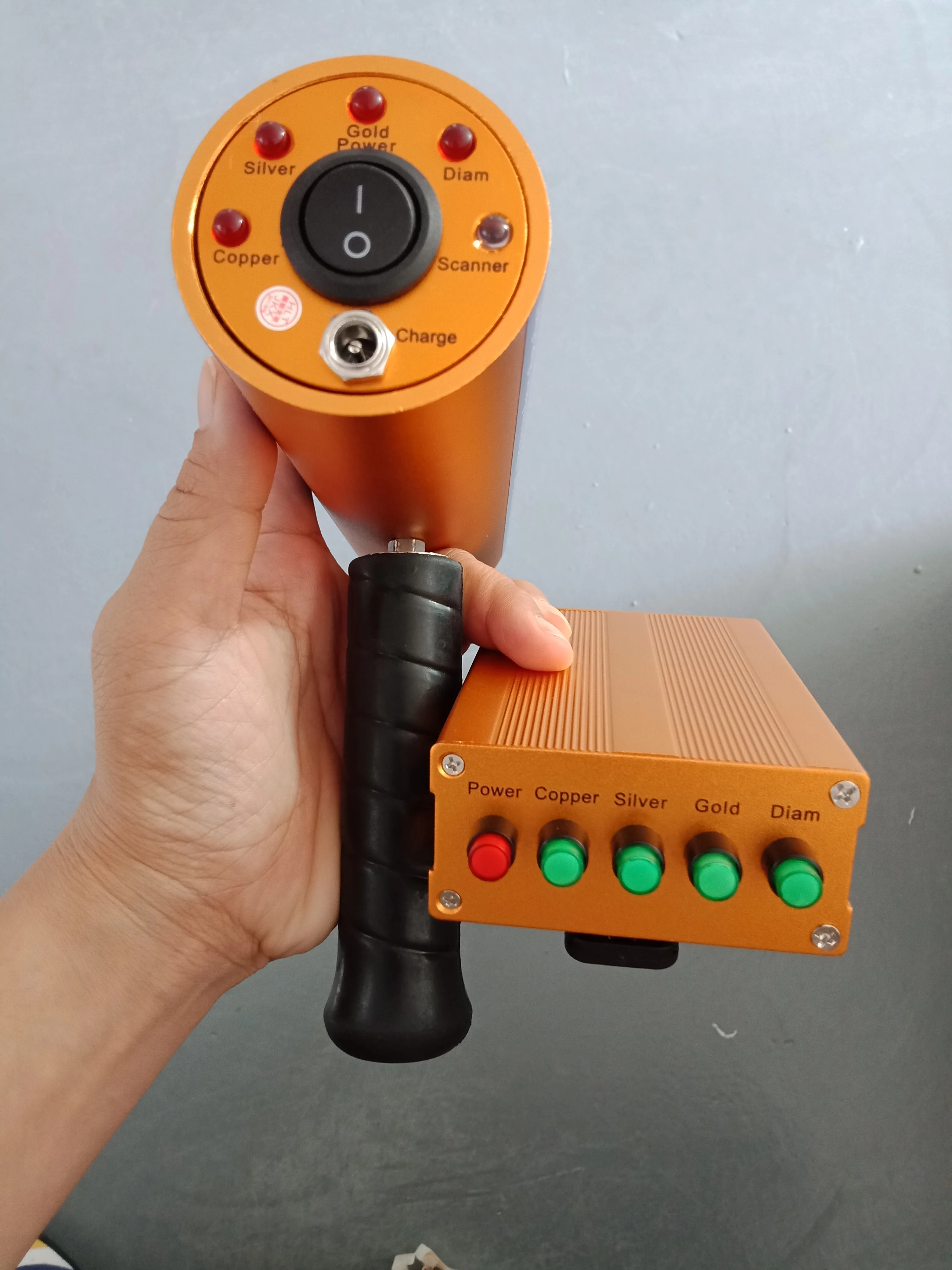 High Performance 3D Underground Diamond Gold Detector Metal Gemstones With AKS Dual Antennas Enhancing Detecting Signal