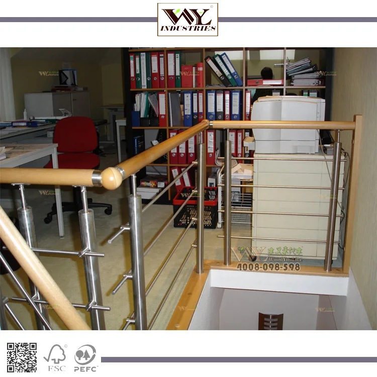 
modern style indoor curved beech wood stairs 