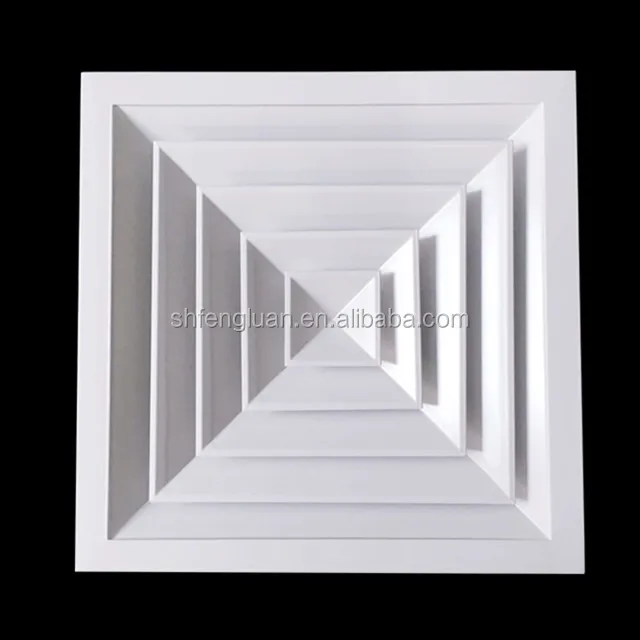 high quality air conditioning ceiling aluminum square diffuser