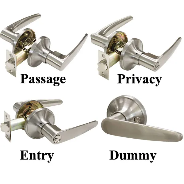 Guangdong-hyh Hardware Zinc Alloy Satin Finish Safe Entrance Privacy Bedroom Tubular  Lever Handle Door Lock