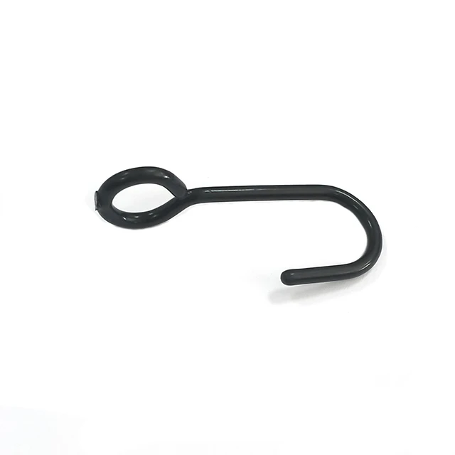 OEM Customized Black Metal Hanging Snap Wire Hook