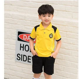 2019 Новая Летняя Детская школьная форма с короткими рукавами, спортивные костюмы, одежда для детского сада