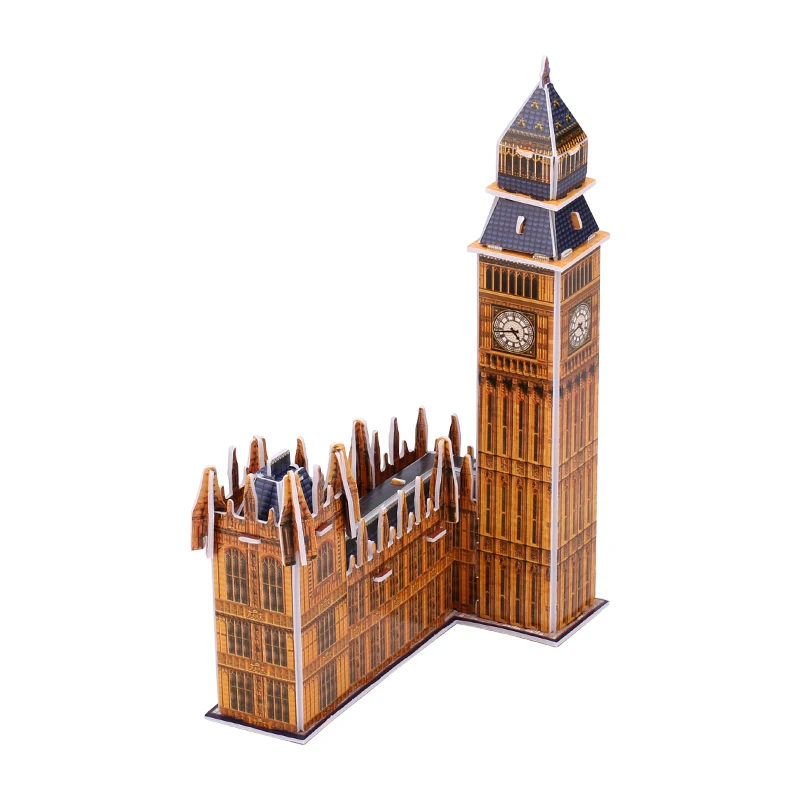 High Quality 3D Jigsaw Puzzles Toys London Big Ben Building Puzzles 3D Space model Puzzle Toys For Children and Adults