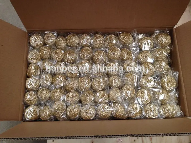 copper cleaning scrubber/copper wire scrubber cleaning ball/brass cleaning ball