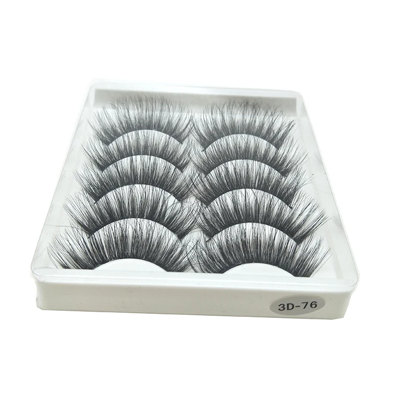 Ameizii бесплатные образцы 5 пар Накладные ресницы Набор накладных ресниц оптом норковые 3d частная этикетка