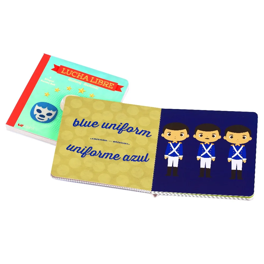 Good quality funny children board book printing colorful kids book printing