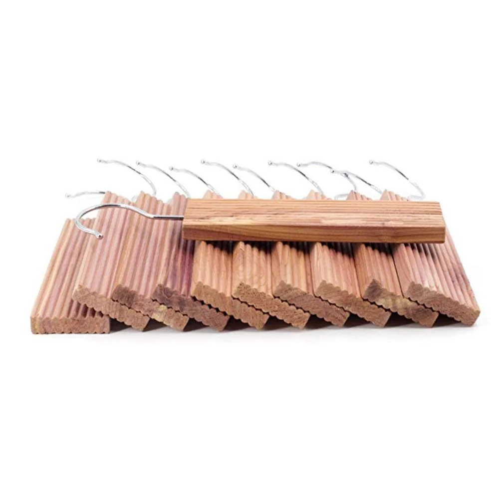 Hot Sale Customized Wholesale Cheap Cedar Accessory Cedar Block Hang Ups Wardrobe Insectproof Cedar Blocks Hanger