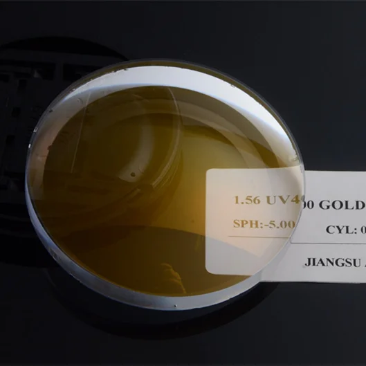 Wholesale manufacturing ophthalmic lens 1.56 UV400 protection nk 55 resin optical lenses for eyeglasses anti uv