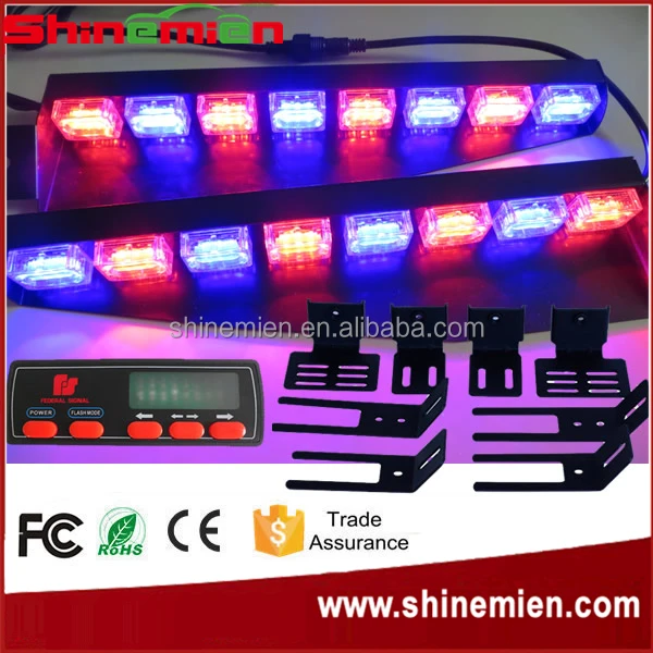 Led Visor Light Emergency Police Led Strobe Lights Split Mount Deck Dash LED Lightbar