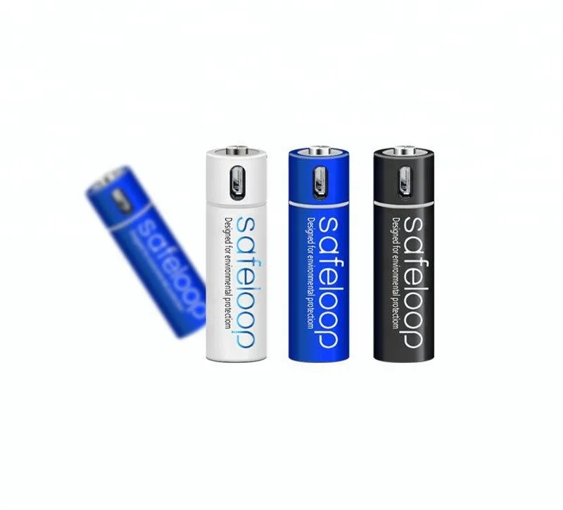 Rechargeable NiMH 1.2V 1000mAh USB battery aa for Camera flashlight