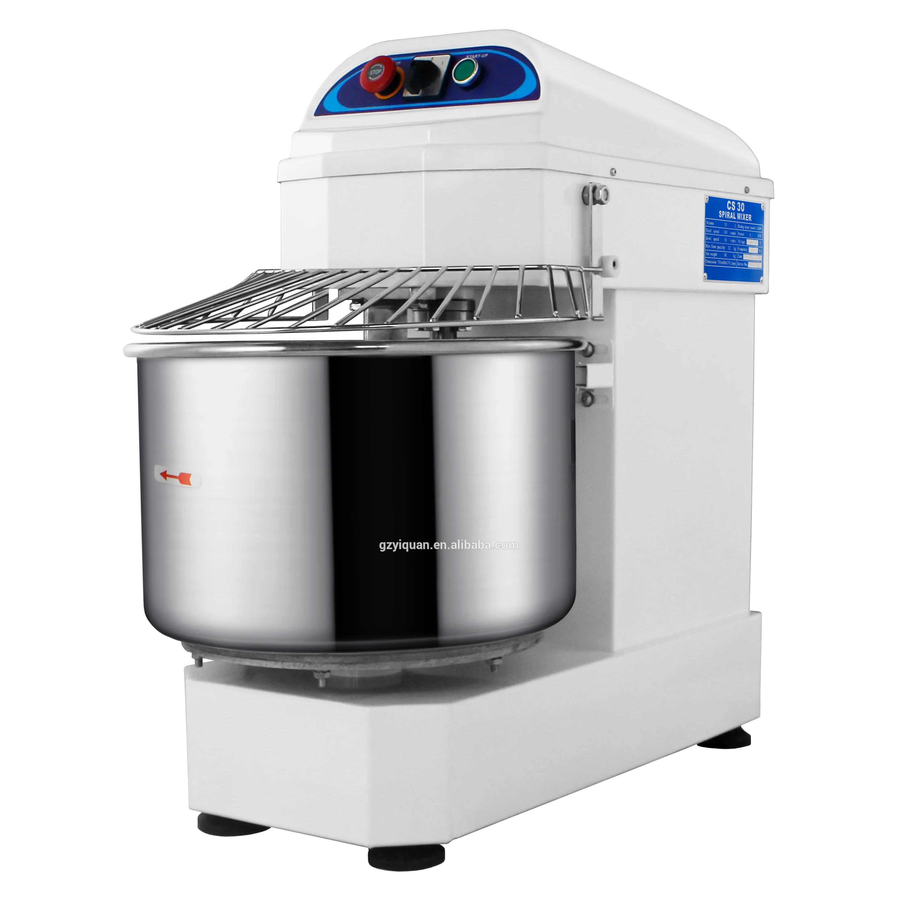 Commercial  spiral mixer/ dough mixer for 35L,40L,50L.12- 20kg flour Two speed Two motor Price and quality good