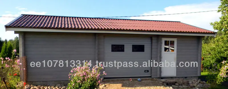 
Log Cabin Set Sentry Box Guard House Shop Office Workshop Warehouse Booth Kiosk Flat Packed EU Standard Carport Plant 