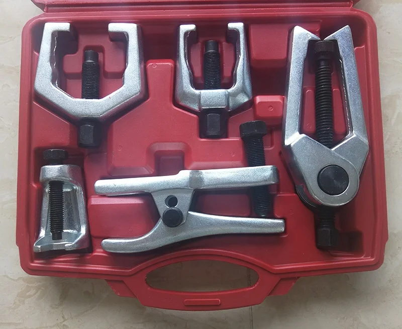 
5pc Front End Ball Joint Service Tie Rod Tool Kit Set Pitman Arm Puller Remover 
