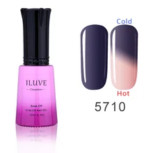 New Year Sales iLuve Fashion Thermal Gel Nail Temperature Change Chemeleon UV LED Lamps Gel Nail