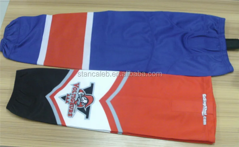 Navy blue and pink ribbon Ice Hockey Socks custom hockey socks with coolmax