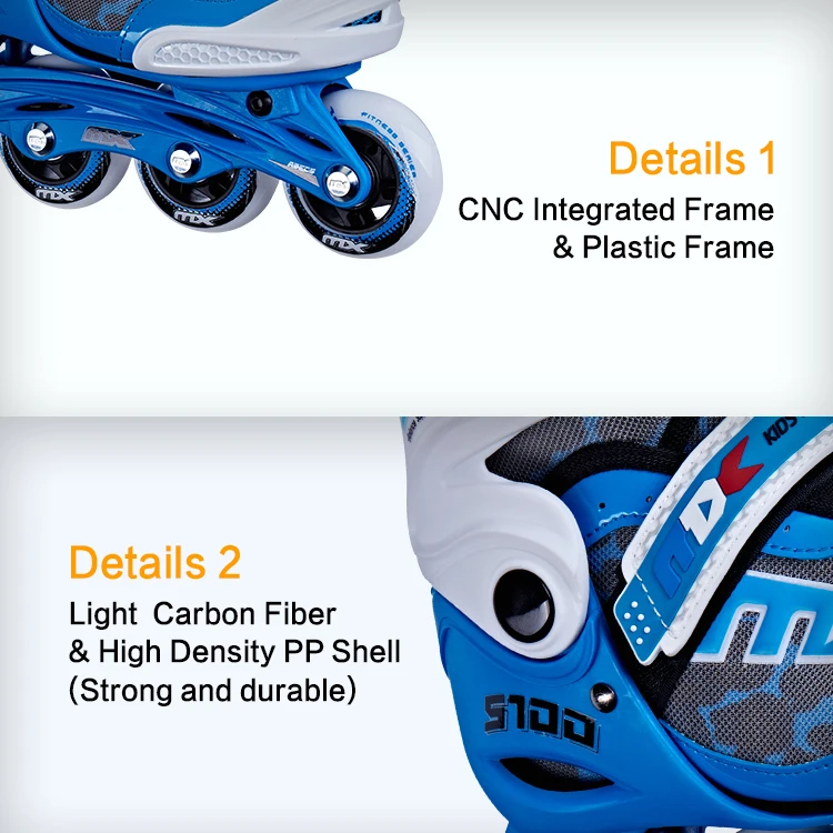 Free Logo Customization Junior Single Row Kids Skates