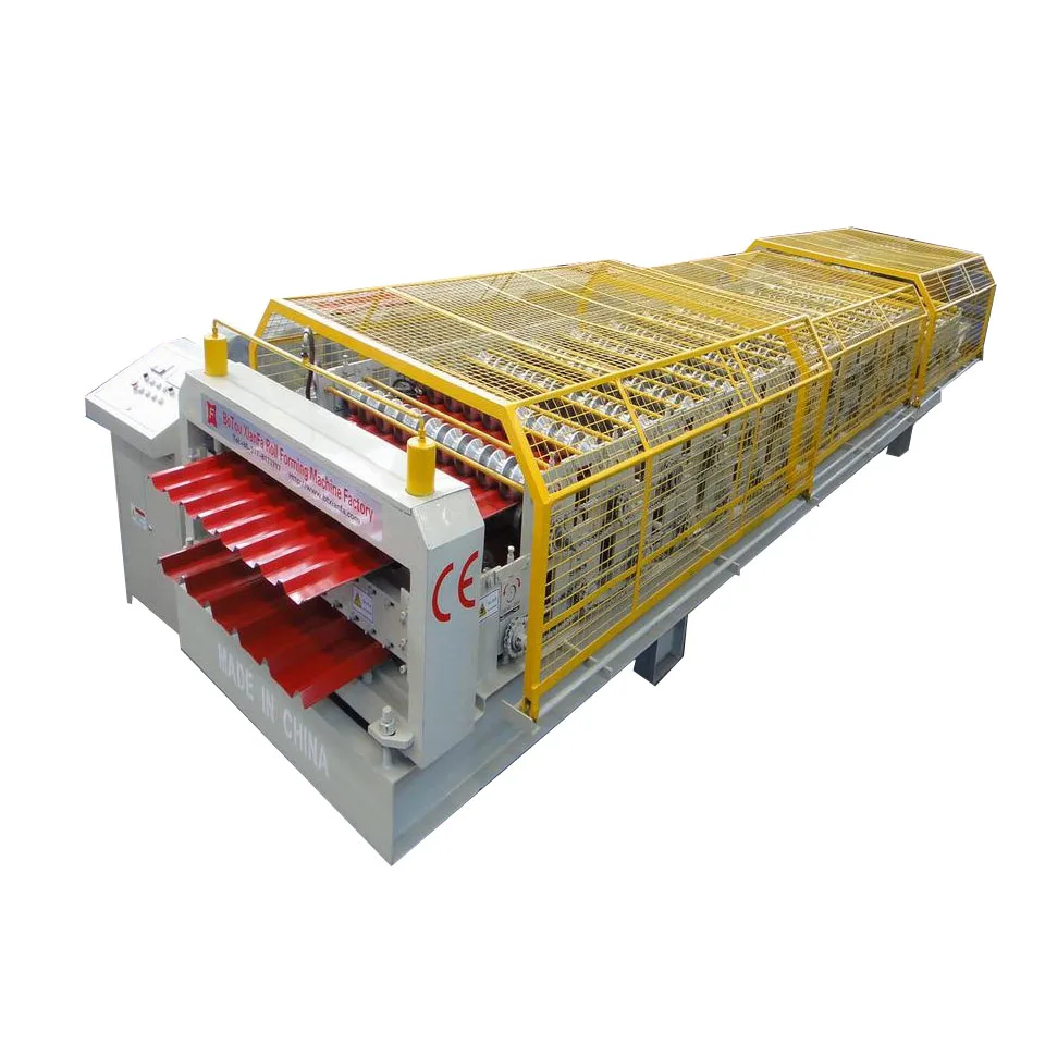 
 Double deck color steel roof tile forming machine  