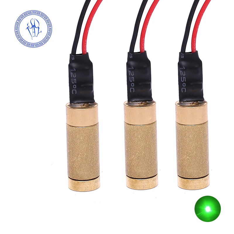 Focusable 532nm 50mw 3V Green Dot Mini Laser Diode Head Module