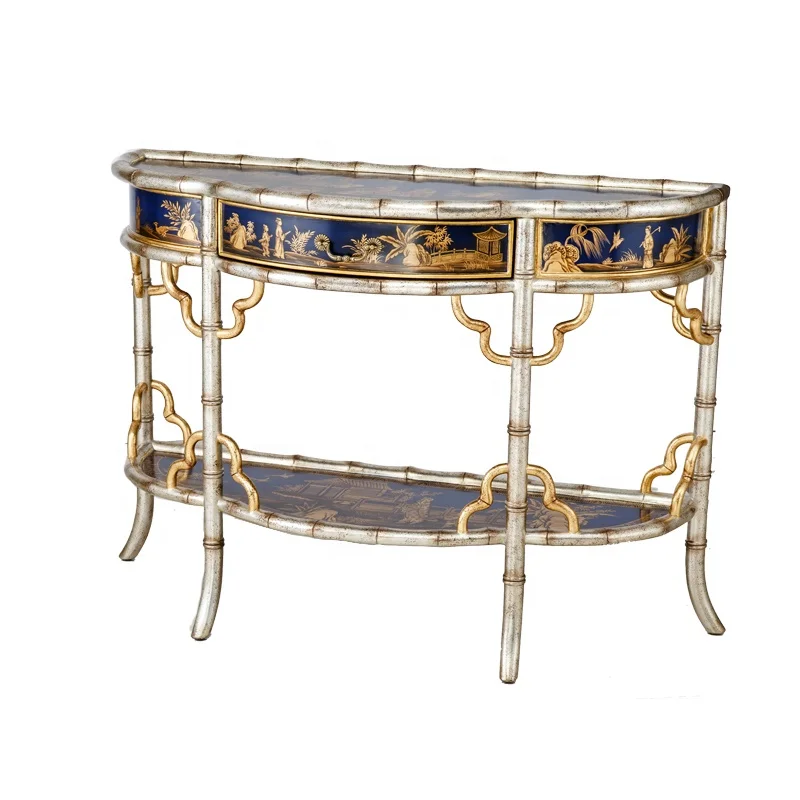 New idea China supplier unique design wood end tables antique home furnishings decor desk for living room console table