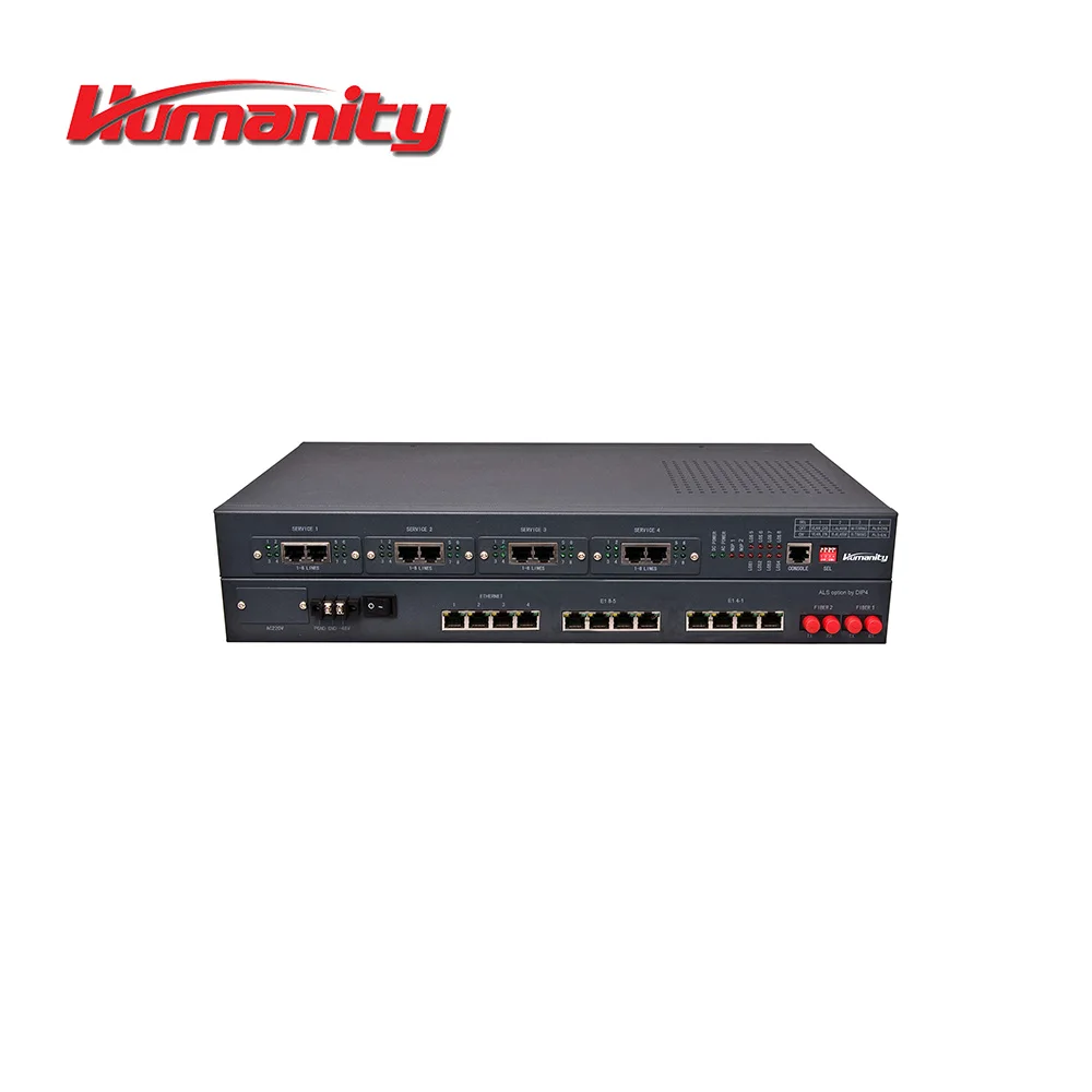 HM-PT человеческого 4E1 4 локальных сетей телефон к оптический приемопередатчик оптической связи