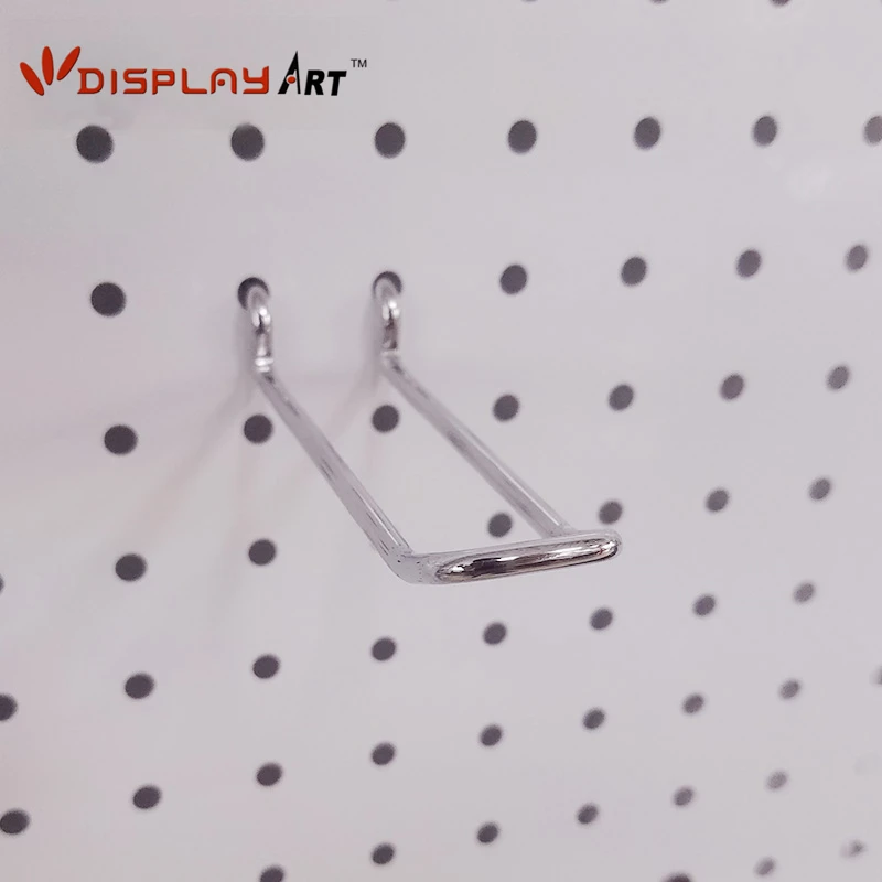 metal wire double pegboard mesh euro hook