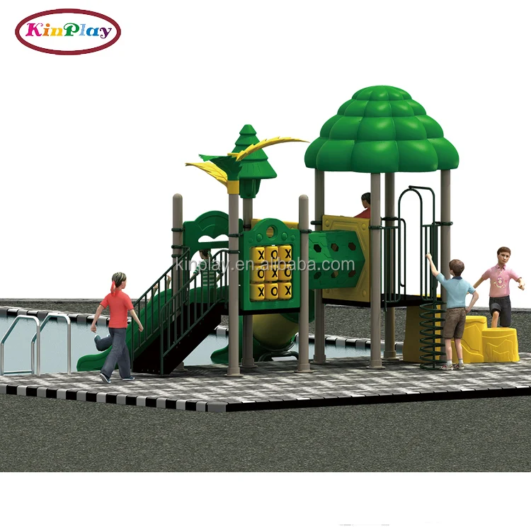 KINPLAY brand kids plastic playground slide material slide and swing set playground best quality outdoor playground slide