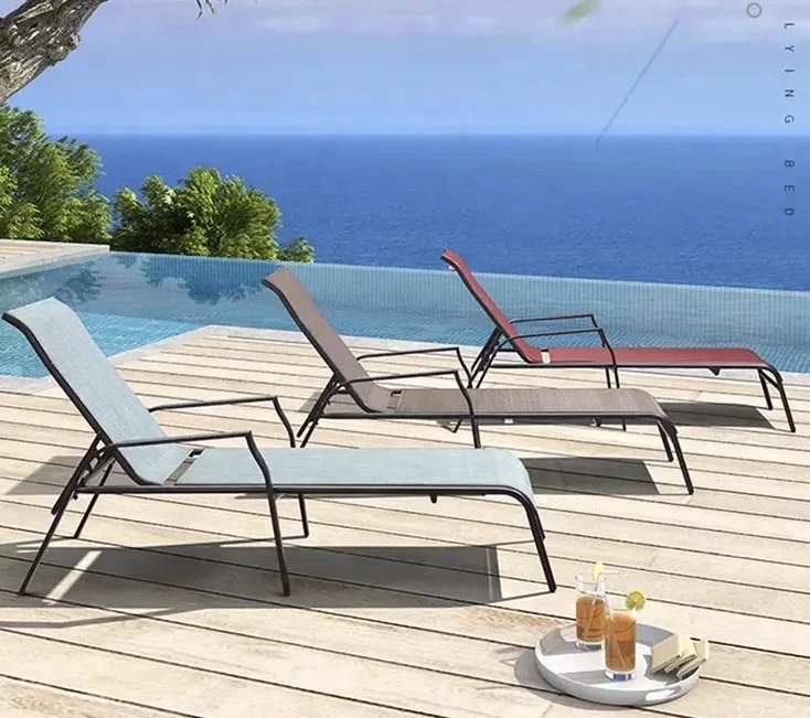 ZNZ transparent pvc coated vinyl polyester textile mesh fabric for upholstery beach chair