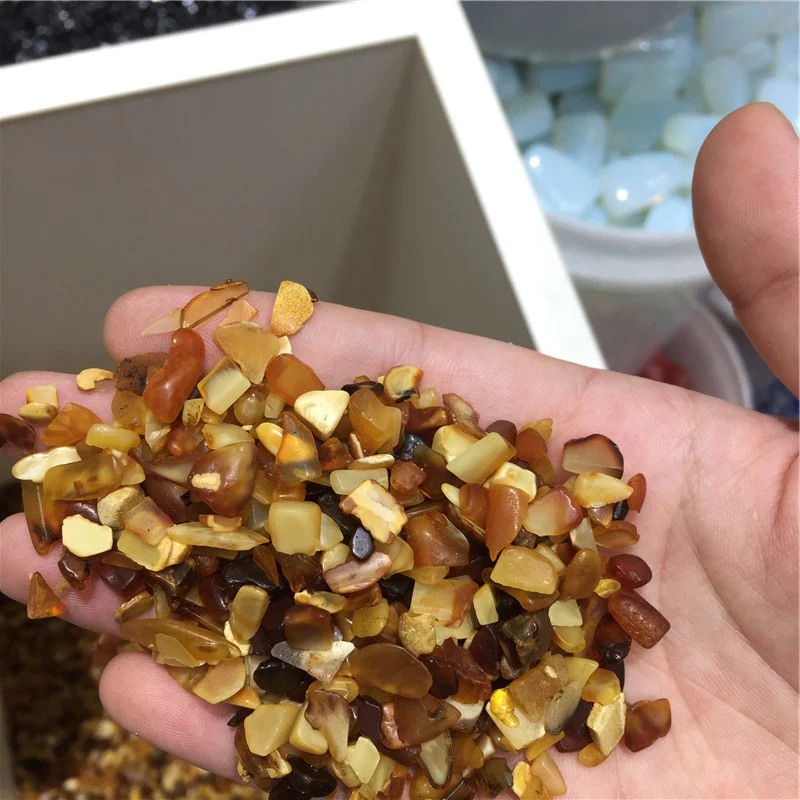 
Natural Rock Beeswax Rough Stones Raw Amber Gravel For Home Decor 