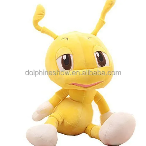 Дешевая оптовая продажа плюшевая игрушка желтого муравья для детей мягкий плюшевый муравей из мультфильма на заказ