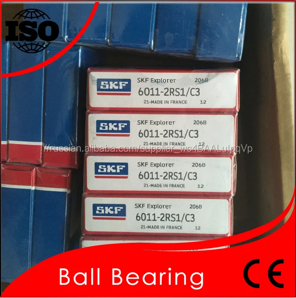 (55*90*18) SKF Шарикоподшипник 6011 ZZ 2RS C3 Оригинальный Низким Коэффициентом Трения 6011 Подшипник