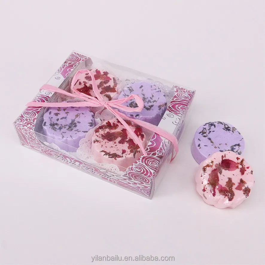 shrink film packaging cocoa butter bath salts fizzy bath bombs set