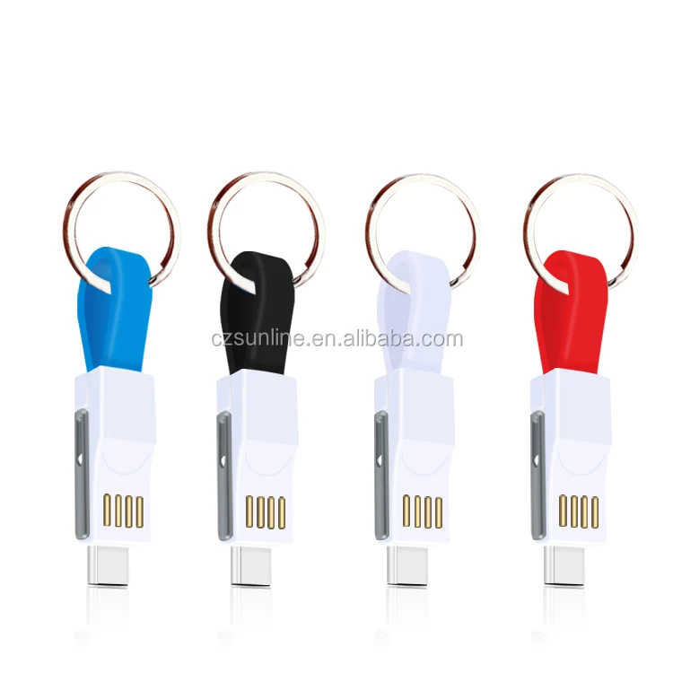 
SUNLINE New Multifunctional Magnet Wire 3 in 1 Android typec key chain data Line with your company Logo 