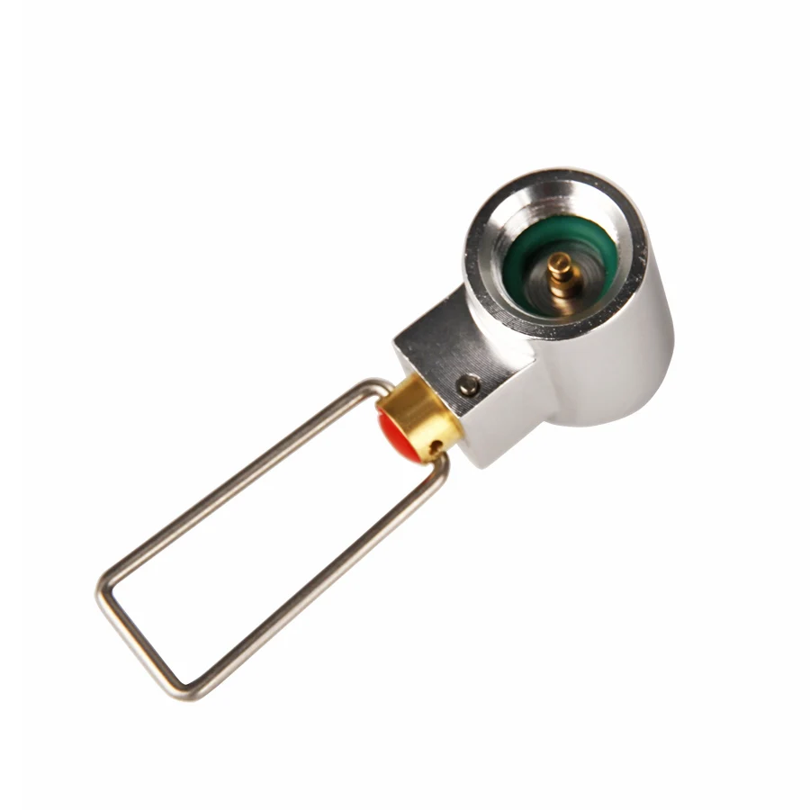 Camp Propane 2 Flat Gas Tanks Refill Adapter, Gas Saver Valve Gas Cylinder Canister Shifter Coupler Converter Exchanger Air Vent